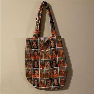 Lindsay Lohan Mugshots Tote Bag